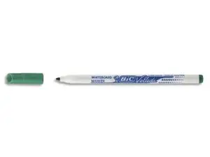 MARQUEUR BIC VELLEDA 1721 EFFAÇABLE POINTE OGIVE 1MM ENCRE ALCOOL SANS ODEUR CORPS PLASTIQUE VERT