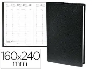 AGENDA QUO VADIS MINISTRE PLANNING 13 MOIS DÉCEMBRE/DÉCEMBRE RELIURE ATLAS 1 SEMAINE 2 PAGES 160X240MM COULEUR NOIR