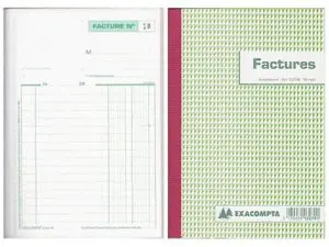 MANIFOLD AUTOCOPIANT EXACOMPTA FACTURES A4 210X297MM FOLIOTAGE 50 TRIPLIS