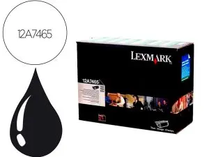 TONER LASER LEXMARK T632/T634/X630/X632 12A7465 COULEUR NOIR HAUTE CAPACITE 32000P