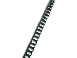 PEIGNES PLASTIQUE GBC POUR FORMAT A4 Ï16MM 145 FEUILLES  COLORIS NOIR BOITE DE 100     UNITES