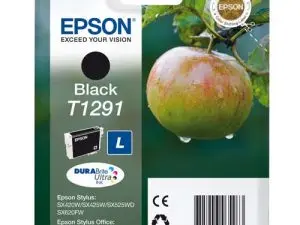 CARTOUCHE EPSON T1291 JET D'ENCRE C13T12914011 COULEUR NOIR 400P