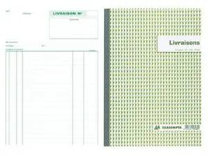 MANIFOLD AUTOCOPIANT EXACOMPTA LIVRAISONS 180X210MM FOLIOTAGE 50 DUPLIS