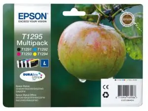 CARTOUCHE EPSON T1295 JET D'ENCRE C13T12954010 PACK 4 ENCRES