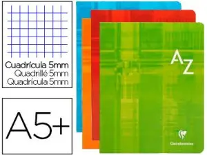RÉPERTOIRE CLAIREFONTAINE PIQÛRE PAPIER VÉLIN VELOUTÉ COUVERTURE PELLICULÉE LAVABLE 170X220MM 96 PAGES 90G SÉYÈS