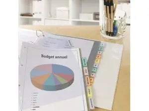 INTERCALAIRE AVERY POLYPROPYLÈNE 6 TOUCHES A4 ONGLETS BRISTOL PERSONNALISABLES ET IMPRIMABLES