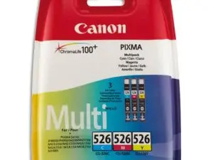 CARTOUCHE CANON JET D'ENCRE POUR IP4850 MG5150 5250 6150 8150 6250 MULTIPACK 3 COULEURS CYAN/MAGENTA/JAUNE