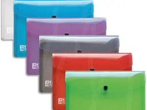 CHEMISE POCHETTE OXFORD HAWAÏ POLYPROPYLÈNE TRANSLUCIDE A5 210X148MM COLORIS ASSORTIS