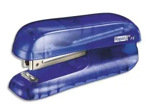 AGRAFEUSE MINI RAPID F5 40X28X95MM 10 FEUILLES AGRAFES Nº10 COLORIS BLEU