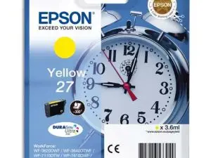 CARTOUCHE EPSON T2704 JET D'ENCRE C13T27044010 COULEUR JAUNE 300P