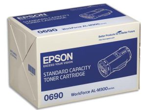 TONER EPSON 0690 WORKFORCE AL-M300/AL-MX300 COULEUR NOIR 2700P