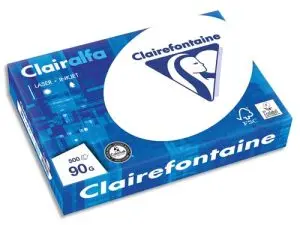 PAPIER CLAIREFONTAINE CLAIRALFA EXTRA BLANC A4 90G/M2 BLANCHEUR 170 OPACITÉ 93 RIGIDITÉ 135 TOUCHER SATINÉ 500 FEUILLES