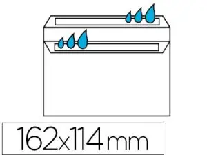 ENVELOPPE ÉCONOMIQUE C6 114X162MM 80G AUTOCOLLANTE COLORIS BLANC BOÎTE 500 UNITÉS