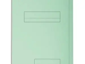 CHEMISE EXACOMPTA SUPER CARTE SEMI RIGIDE 240X320MM 210G IMPRIMÉE 2 RABATS COLORIS VERT CLAIR LOT 50 UNITÉS