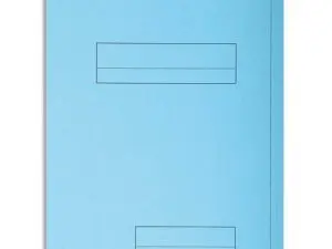 CHEMISE EXACOMPTA SUPER CARTE SEMI RIGIDE 240X320MM 210G IMPRIMÉE 2 RABATS COLORIS BLEU CLAIR LOT 50 UNITÉS