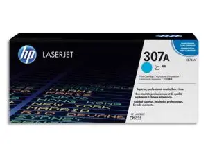 TONER LASER HP 307A CE741A POUR CP5225 COULEUR CYAN 7300P