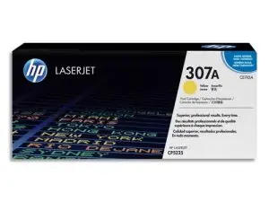TONER LASER HP 307A CE742A POUR CP5225 COULEUR JAUNE 7300P