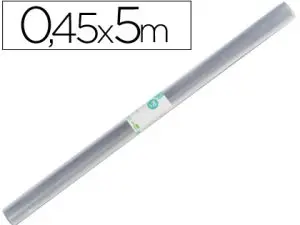 COUVRE-LIVRES LIDERPAPEL PLASTIQUE TRANSPARENT RÉSISTANT 7/100E ROULEAU 0.45X5M