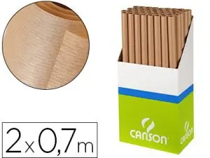 PAPIER KRAFT CANSON 60G/M2 COLORIS BRUN ROULEAU 0.7X3M