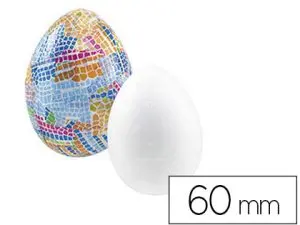 OEUF STYROPOR À DÉCORER DIAMÈTRE 60MM