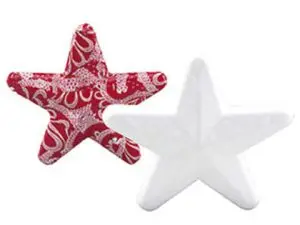 ÉTOILE STYROPOR À DÉCORER DIAMÈTRE 150MM