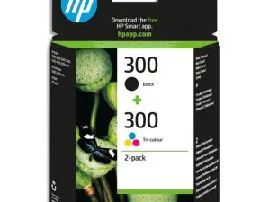 CARTOUCHE HP 300 JET D'ENCRE CN637EE 4 COULEURS NOIR/JAUNE/CYAN/MAGENTA 365P