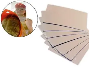 MIROIR INCASSABLE À DÉCOUPER RECTANGLE 14X20CM SACHET 8 UNITÉS