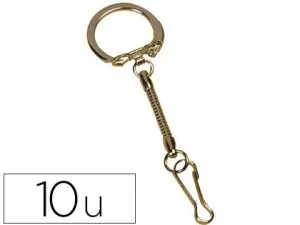 PORTE-CLÉS MOUSQUETON SACHET 10 UNITÉS