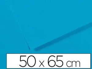 PAPIER DESSIN CANSON FEUILLE MI-TEINTES Nº595 GRAIN GÉLATINÉ HAUTE TENEUR COTON 160G 50X65CM UNICOLORE BLEU TURQUOISE