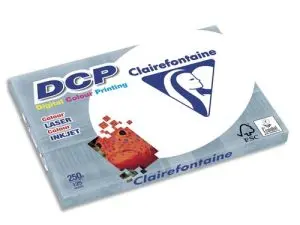 PAPIER CLAIREFONTAINE MULTIFONCTION LASER COULEUR   DCP HAUTE QUALITE A3 250G/M2  BLANC PARFAITE OPACITE PAQUET