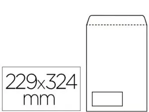 POCHETTE GPV DOS CARTON 500G VÉLIN BLANC 120G ANTI-PLI C4 229X324MM SACHET 5 UNITÉS