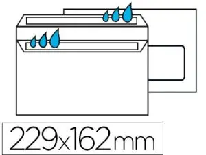 ENVELOPPE ÉCONOMIQUE C5 162X229MM 80G AUTOCOLLANTE FENÊTRE 45X100MM COLORIS BLANC BOÎTE 500 UNITÉS