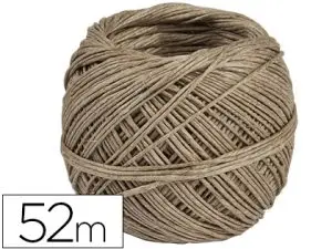 FICELLE CHANVRE 50G COLORIS MARRON BOBINE 52M