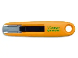 CUTTER SECURITE OLFA SK-7 GREEN MODELE POCHE LAME AUTO-RETRACTABLE ET REVERSIBLE LARGEUR 12,5MM COLORIS JAUNE