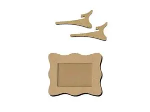 CADRE PHOTO EN BOIS À DÉCORER AVEC CHEVALET 15X12CM