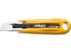 CUTTER OLFA SK4 GREEN GRAND MODÈLE CORPS ABS LAME TRAPÉZOÏDALE AUTORÉTRACTABLE RÉVERSIBLE