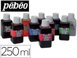 ENCRE PÉBÉO COLOREX FORTE CONCENTRATION VIVACITÉ COLORIS ASSORTIS BOÎTE 10 FLACONS 250ML