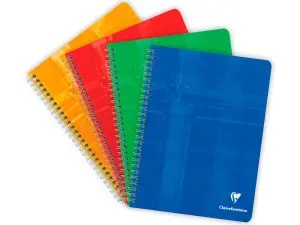 CAHIER CLAIREFONTAINE PAPIER VÉLIN VELOUTÉ COUVERTURE PELLICULÉE RELIURE INTÉGRALE A5+ 17X22CM 100 PAGES 90G SÉYÈS