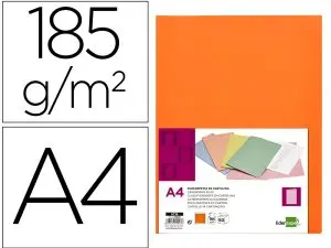 SOUS-CHEMISE LIDERPAPEL PAPIER CARTONNÉ 180G 310X230MM DOCUMENT A4 210X297MM COLORIS      ORANGE INTENSE