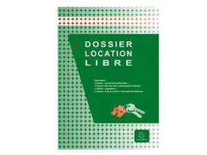 CONTRAT LOCATION LIBRE EXACOMPTA DOSSIER COMPLET RÉSIDENCE SECONDAIRE LOGEMENT FONCTION