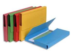 CHEMISE EXACOMPTA FOREVER A4 210X297MM SOUFFLET COLORIS JAUNE PACK 50 UNITES