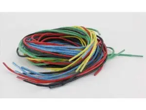 LACET COTON O'COLOR 70CM DIAMETRE 2MM LACAGE OU TISSAGE 5 COLORIS ASSORTIS LOT 25 UNITES