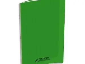 CAHIER AGRAFÉ CONQUÉRANT CLASSIQUE POLYPROPYLÈNE A4 48 PAGES 90G SÉYÈS COLORIS VERT