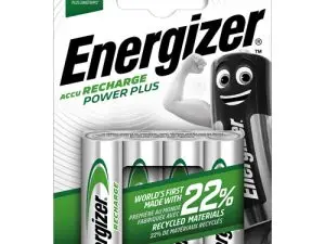 PILE ENERGIZER RECHARGEABLE POWER PLUS I.C.E. HR6 TAILLE AA 2000MAH BLISTER 4 UNITÉS