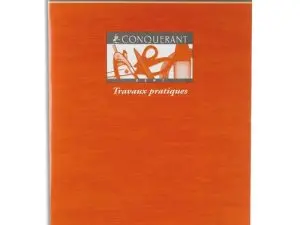 CAHIER TRAVAUX PRATIQUES PIQUÉ CONQUÉRANT SEPT COUVERTURE OFFSET A5+ 17X22CM 64 PAGES 70G 32 SÉYÈS/32 UNIES