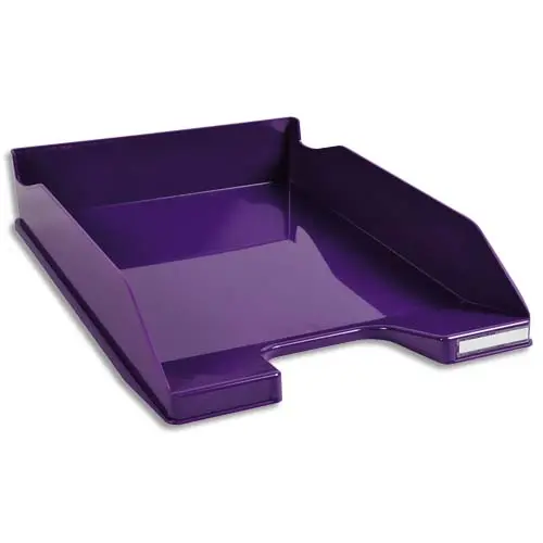 CORBEILLE COURRIER EXACOMPTA MIDI-COMBO IDERAMA SUPERPOSABLE VERTICALE/ESCALIER COLORIS VIOLET BRILLANT
