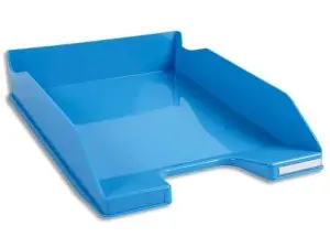 CORBEILLE COURRIER EXACOMPTA MIDI-COMBO IDERAMA SUPERPOSABLE VERTICALE/ESCALIER COLORIS TURQUOISE BRILLANT