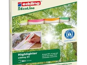 SURLIGNEUR EDDING ECOLINE POCHETTE 4 UNITÉS