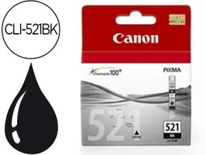 CARTOUCHE CANON JET D'ENCRE 2933 B001-CLI521BK COULEUR NOIR 1850P