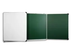 TABLEAU ULMANN TRIPTYQUE HAUTE QUALITE 100X200CM       COLORIS BLANC ET VERT